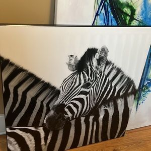 Large edgy zebra print
